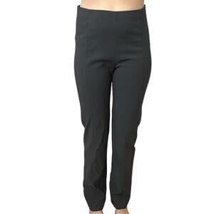 Franne Golde Trousers Pants Dark Gray Pull On Work Straight Leg Size 12 Large